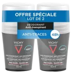 Homme 48H Antiperspirant Deodorant Anti-Marks Roll-on 2 X 50ml
