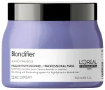 L'Oreal Professionnel, Serie Expert Blondifier, Acai polifenoliai, Plaukų priežiūros kreminė kaukė, Atstatomoji ir suteikianti žvilgesio, 500 ml
