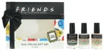 Rinkinys Trio, Warner Bros, Friends, Atsparus nuskilimams, Nagų lakas, Kava, 3 vnt., 12 ml