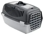 Transport cage Gulliver 2 with plastic door 55x36x35cm dark gray|light gray