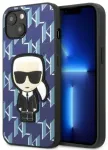 Karl Lagerfeld KLHCP13SPMNIKBL iPhone 13 mini 5,4" kietas dėklas mėlynas|blue Monogram Ikonik Patch