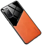 Mocco Lens Leather Back Case Aizmugurējais Ādas Apvalks Priek&scaron; Apple iPhone 12 Oranžs
