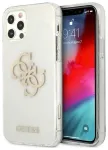 Guess GUHCP12LPCUGL4GTR Glitter 4G Big Logo Aizsargapvalks priek&scaron; iPhone 12 Pro Max 6,7"