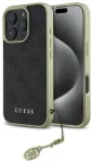 Guess GUHCP16LGF4GGR Hardcase 4G Charms Collection Aizsargapvalks priek&scaron; iPhone 16 Pro 6.3" / melns
