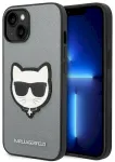 Karl Lagerfeld KLHCP14MSAPCHG Aizsargapvalks priek&scaron; iPhone 14 Plus / 15 Plus 6,7" / sudraba