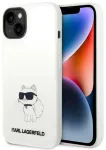 Karl Lagerfeld KLHMP14MSNCHBCH Hardcase Silicone Choupette MagSafe Aizsargapvalks priek&scaron; iPhone 14 Plus/15 Plus 6,7" / balts