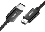 UGREEN 50445 USB kabelis USB 2.0 USB-C uz Mini-USB A 0.48 Gbit/s / melns