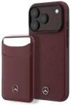 Case Mercedes Case Grill Pattern and Card Wallet Leather MagSafe for iPhone 18 Pro Max/17 Pro Max