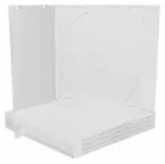 MediaRange CD dėklas 2 diskams 10.4mm skaidrus dėklas