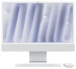 Kompiuteris Apple APPLE 24 colių iMac su Retina 4.5K ekranu Nano stiklas Apple M4 lustas su 10 branduolių CPU ir 10 branduolių GPU 256GB SSD 16GB Silver
