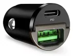Puro Elektrik Mini automobilinis įkroviklis | 30W | PD | USB-C, USB-A | juodas