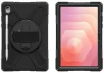 &Scaron;arvuotas dėklas su rankena 4smarts Rugged Case Grip, skirtas Samsung Galaxy Tab S11, juodas