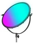 Apvalus LED skydelis NEEWER GR18C su &scaron;oniniu ap&scaron;vietimu