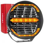 LED long-range headlamp with position light function 112W 12V 24V AMIO-04534