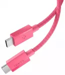 Spigen EB6010CC duomenų perdavimo ir įkrovimo laidas | USB-C į USB-C | 60W | 1m | rožinis
