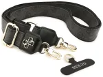 Guess Crossbody Strap PU 4G Metal Logo / melns