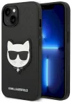 Karl Lagerfeld KLHCP14MSAPCHK Saffiano Choupette Aizsargapvalks priek&scaron; iPhone 14 Plus / 15 Plus 6,7" / melns