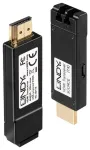 Lindy HDMI AV signalo perdavimo sistema, po LC Duplex 50/125 OM3, 4K, iki 300m (38170)