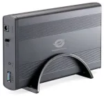 CONCEPTRONIC 3.5" SATA HDD/SSD i&scaron;orinis kietojo disko korpusas USB-A3.0 5Gbs Black