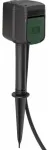 Brennenstuhl Brennenstuhl Connect WiFi dārza kontaktligzda 2 vietu, ar zemējuma mietu un stiprinājuma plāksni, kontaktligzdu lenta (black/green, 10 metri, taimeris, balss vadība)