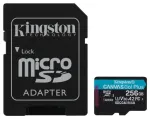 Kingston microSDXC Canvas Go! Plus Gen4 Atmiņas karte 256GB A2 U3 V30 + adapter