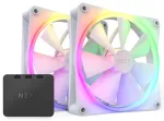 Au&scaron;inimo ventiliatorius NZXT F140 RGB dvigubas komplektas 140x140x26 (white, 2 vnt. su RGB ir ventiliatoriaus valdikliu, 140 mm)
