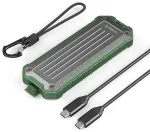 Orico OTPX-G2 M.2 NVMe/SATA SSD USB-C 3.2 Rugged Tactical Drive Enclosure - Grey-Green