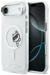 Karl Lagerfeld IML Peekaboo telefono dėklas su MagSafe palaikymu iPhone 17 Air skaidrus