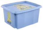 Dėžė su dangteliu 24L Karolina &bdquo;Minions Happiness&ldquo; 42.5x35.5x22.5cm &scaron;viesiai mėlyna