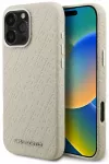 Karl Lagerfeld FW Stamped Karl telefono dėklas su MagSafe palaikymu iPhone 16 Pro smėlio spalvos