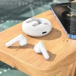 Borofone BW08 Luxury Bluetooth laisvų rankų įranga TWS Balta