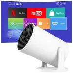 Riff HY300 Pro+ pārnēsājamais viedais projektors BT 5.4 1080p Android 11 OS Wi-Fi 6 ar automātisko trapeces korekciju