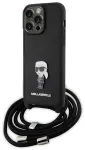 Karl Lagerfeld KLHCP15XSASKNPSK Hard Case Aizmugurējais Apvalks Priek&scaron; Apple iPhone 15 Pro Max