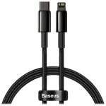 Baseus Tungsten Gold USB-C to Lightning kabelis 20W 5A PD 1m / melns