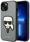 Karl Lagerfeld KLHCP14MSAPKHG Aizsargapvalks priek&scaron; iPhone 14 Plus / 15 Plus 6,7" / sudrabains