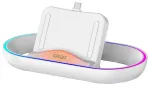 iPega P5P02 Lādē&scaron;anas dokstacija ar RGB priek&scaron; Playstation Portal Remote Player balts