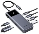 UGREEN CM889 USB-C hubs 6-in-1 Adapteris USB-C to HDMI 4K / 3x USB / PD 100W