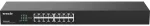 Tenda TEG1016G 16 prievadų gigabitinis jungiklis, 16x 10/100/1000 Mb/s, be ventiliatoriaus, MAC 8K, sieninis ir įrengiamas į spintą