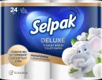 Toilet paper SELPAK Deluxe Cotton, 3 ply, 15.6m, 130 sheets, 24 rolls