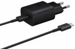 Samsung EP-TA800 kelioninis įkroviklis | 25W | USB-C | su USB-C kabeliu komplekte | juodas