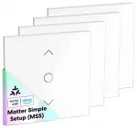 MEROSS MRS100MA(EU) Smart Wi-Fi (Matter) Roller Shutter Switch (4-Pack)