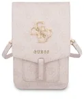 Guess PU 4G Metal Logo Phone Bag Pink