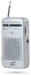 LTC portable pocket radio LEGA, AM/FM, mini jack, silver