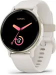 Garmin Vivoactive 5 Ivory/ Cream Gold Viedpulkstenis 42 mm