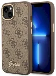 Guess GUHCP14MHG4SHW Hardcase 4G Vintage Gold Logo Aizsargapvalks priek&scaron; iPhone 14 Plus/15 Plus 6.7" / brūns