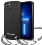 Karl Lagerfeld KLHCP13SPMK Aizsargapvalks priek&scaron; iPhone 13 mini 5,4" / melns