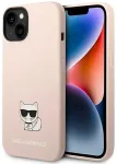 Karl Lagerfeld KLHCP14MSLCTPI Aizsargapvalks priek&scaron; iPhone 14 Plus / 15 Plus 6,7" / gai&scaron;i rozā