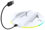 iPega P5S025S Vertikāls statīvs ar RGB priek&scaron; PS5 Slim/PS5 Pro / balts