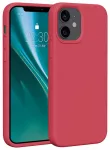 Etteri silikoninis dėklas telefonui iPhone 12 | 12 Pro, avietinės spalvos