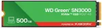 SSD diskas SanDisk Green SN3000 500GB M.2 2280 PCI-E x4 Gen4 NVMe (WDS500G4G0E)